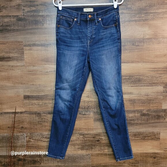 Madewell Jeans 28 Skinny 10" High Rise Danny Wash G7391 Tummy Control Stretch - Picture 1 of 13